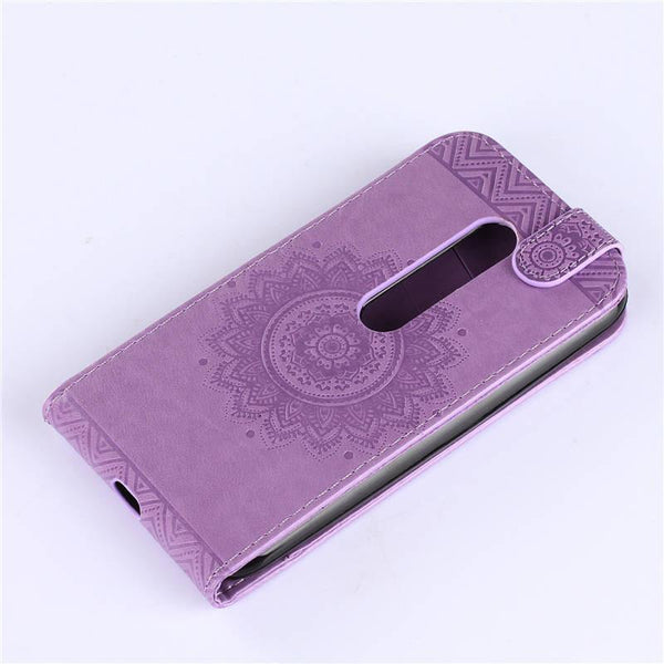 Vintage Flower Leather Phone Case For Motorola Moto G3
