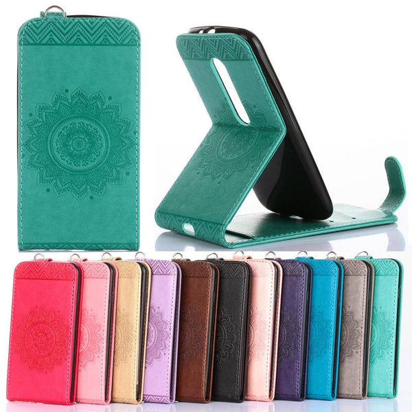Vintage Flower Leather Phone Case For Motorola Moto G3