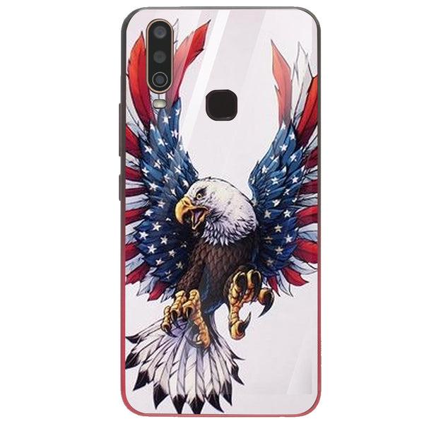 Eagle Tempered Glass Phone Case for Vivo Y17