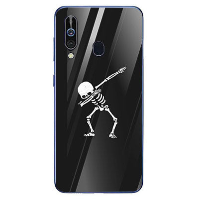 Halloween Skull Tempered Glass Phone Case for Samsung Galaxy A60