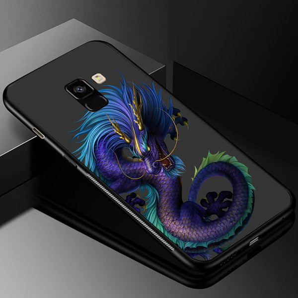 Dragon Tempered Glass Phone Case for Samsung Galaxy A8 Plus