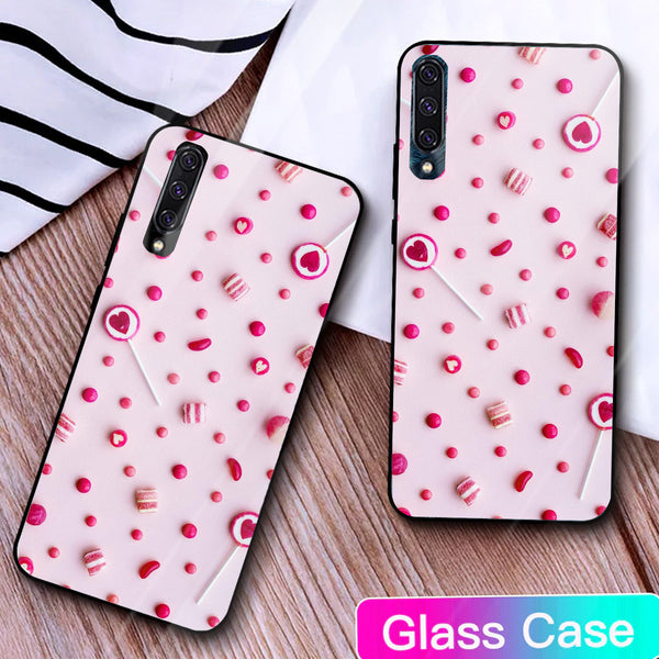Beautiful Flowers Tempered Glass Phone Case for Samsung Galaxy A50