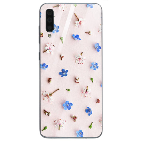 Beautiful Flowers Tempered Glass Phone Case for Samsung Galaxy A70