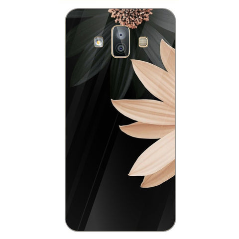 Beautiful Flowers Tempered Glass Phone Case for Samsung Galaxy J7 Duo