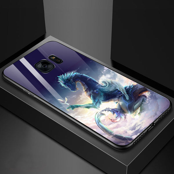 Dragon Tempered Glass Phone Case for Samsung Galaxy S7 Edge