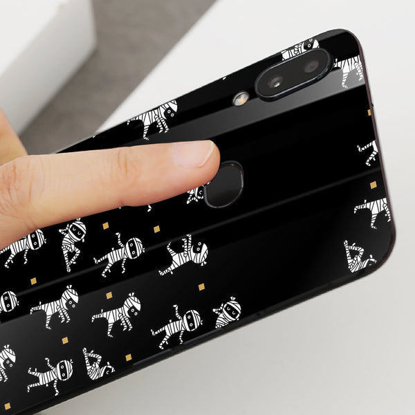 Halloween Skull Tempered Glass Phone Case for Samsung Galaxy A10S