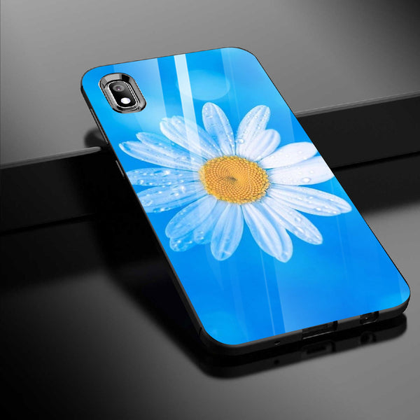 Beautiful Flowers Tempered Glass Phone Case for Samsung Galaxy A10