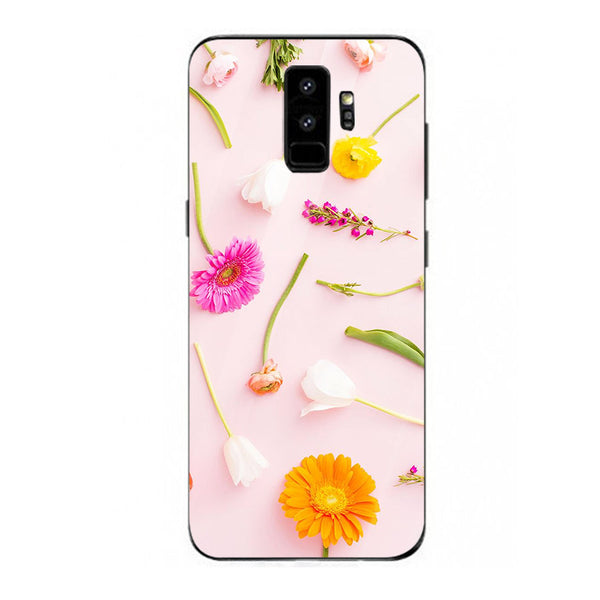Beautiful Flowers Tempered Glass Phone Case for Samsung Galaxy S9 Plus