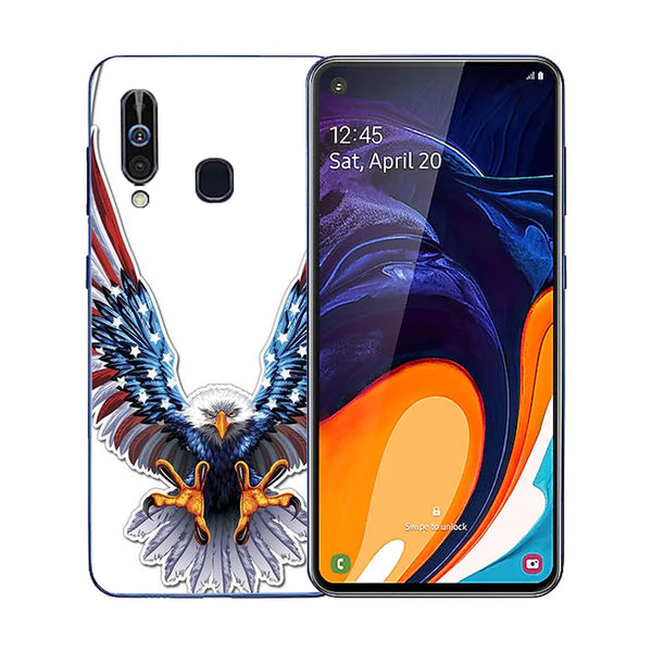 Eagle Tempered Glass Phone Case for Samsung Galaxy A60