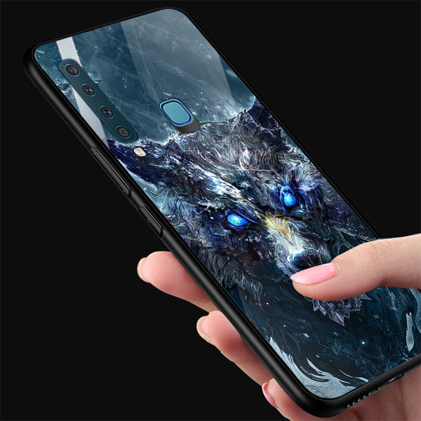 Wolf Eyes Tempered Glass Phone Case for Samsung Galaxy A9 2018