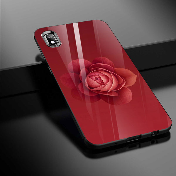 Beautiful Flowers Tempered Glass Phone Case for Samsung Galaxy A10