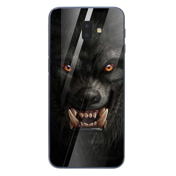 Wolf Eyes Tempered Glass Phone Case for Samsung Galaxy J6 Plus