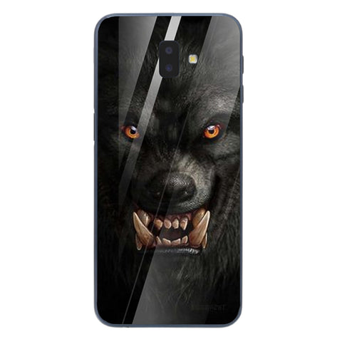 Wolf Eyes Tempered Glass Phone Case for Samsung Galaxy J6 Plus