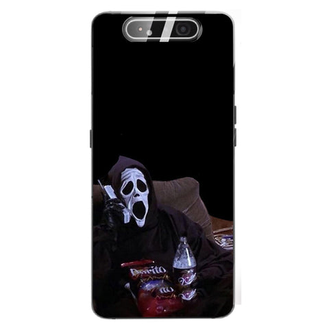 Halloween Skull Tempered Glass Phone Case for Samsung Galaxy A80