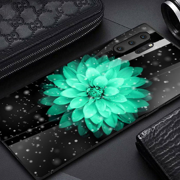 Beautiful Flowers Tempered Glass Phone Case for Samsung Galaxy Note 10 Plus