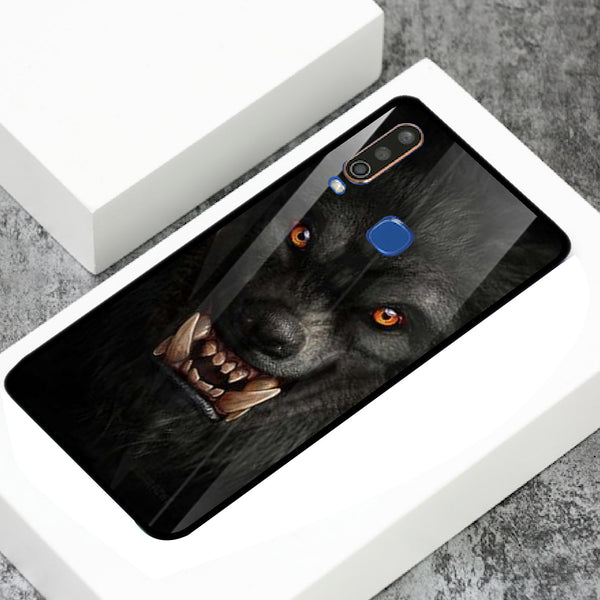 Wolf Eyes Tempered Glass Phone Case for Vivo Y17