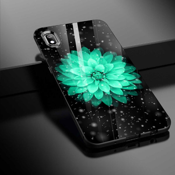 Beautiful Flowers Tempered Glass Phone Case for Samsung Galaxy A10