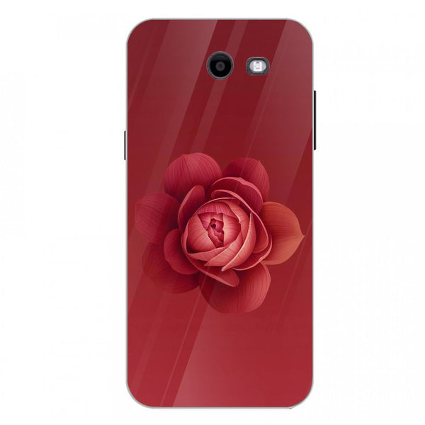 Beautiful Flowers Tempered Glass Phone Case for Samsung Galaxy J3 Prime