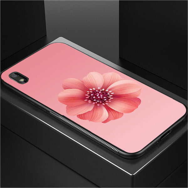 Beautiful Flowers Tempered Glass Phone Case for Samsung Galaxy A10