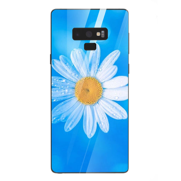 Beautiful Flowers Tempered Glass Phone Case for Samsung Galaxy Note 9