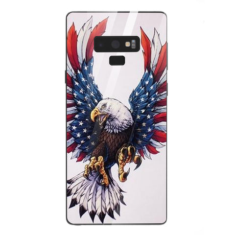 Eagle Tempered Glass Phone Case for Samsung Galaxy Note 9