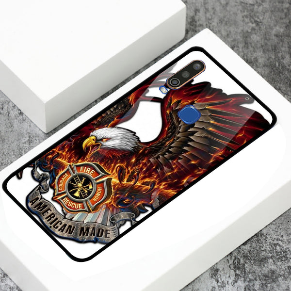 Eagle Tempered Glass Phone Case for Vivo Y17