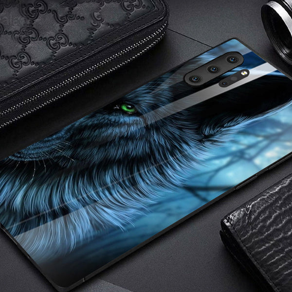 Wolf Eyes Tempered Glass Phone Case for Samsung Galaxy Note 10 Plus