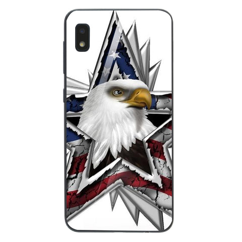 Eagle Tempered Glass Phone Case for Samsung Galaxy A10