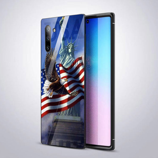 Eagle Tempered Glass Phone Case for Samsung Galaxy Note 10