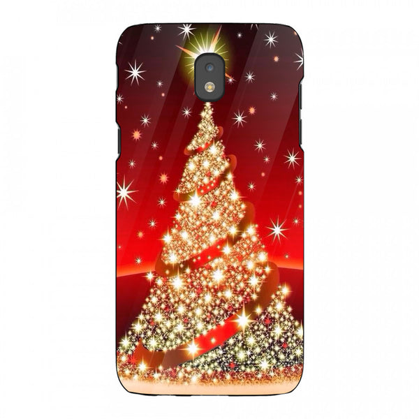 Merry Chrismas Tempered Glass Phone Case for Samsung Galaxy J5 Pro