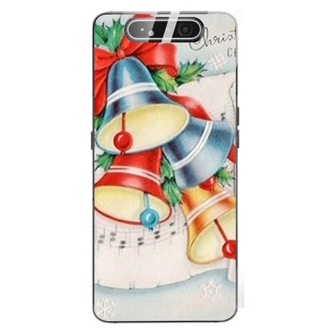 Merry Chrismas Tempered Glass Phone Case for Samsung Galaxy A80