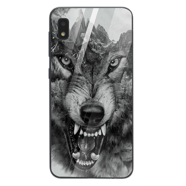 Wolf Eyes Tempered Glass Phone Case for Samsung Galaxy A10