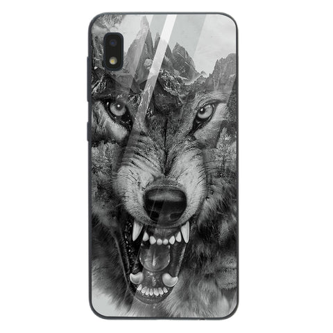 Wolf Eyes Tempered Glass Phone Case for Samsung Galaxy A10