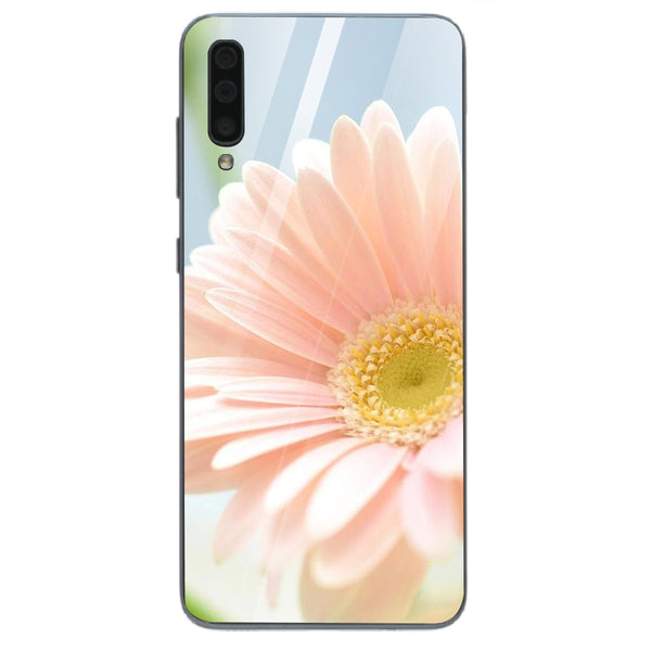 Beautiful Flowers Tempered Glass Phone Case for Samsung Galaxy A70
