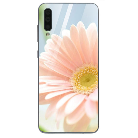 Beautiful Flowers Tempered Glass Phone Case for Samsung Galaxy A70