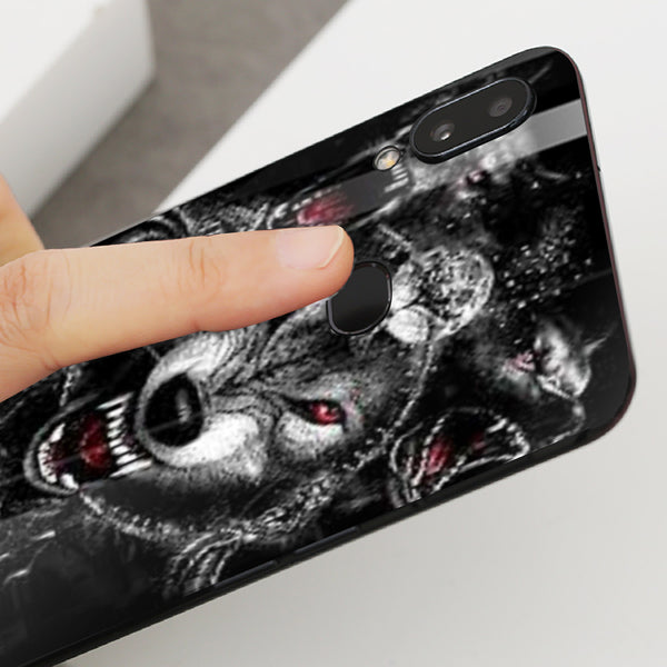 Wolf Eyes Tempered Glass Phone Case for Samsung Galaxy A10S