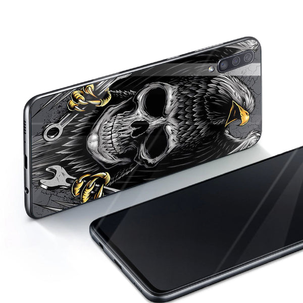 Eagle Tempered Glass Phone Case for Samsung Galaxy A70