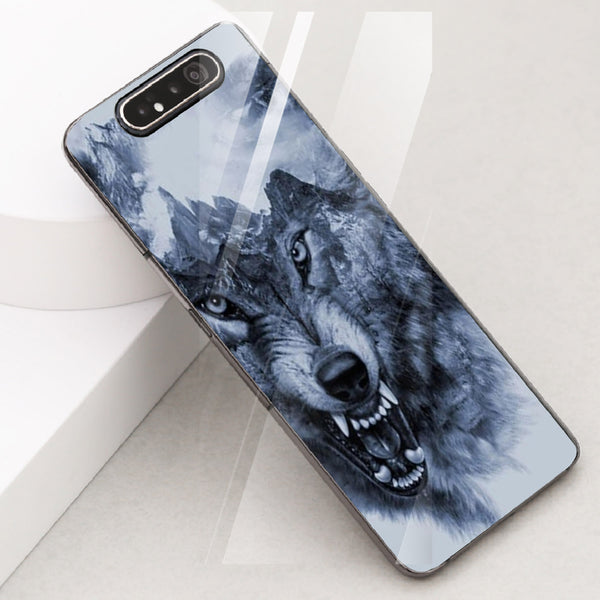 Wolf Eyes Tempered Glass Phone Case for Samsung Galaxy A80