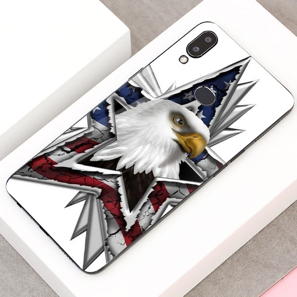 Eagle Tempered Glass Phone Case for Samsung Galaxy A10S