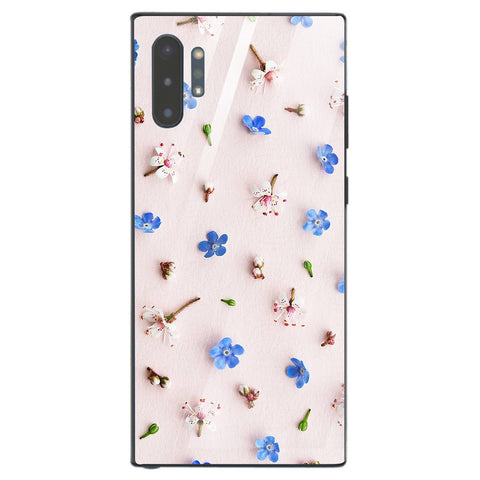Beautiful Flowers Tempered Glass Phone Case for Samsung Galaxy Note 10 Plus