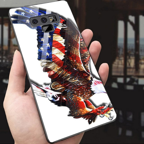 Eagle Tempered Glass Phone Case for Samsung Galaxy Note 9