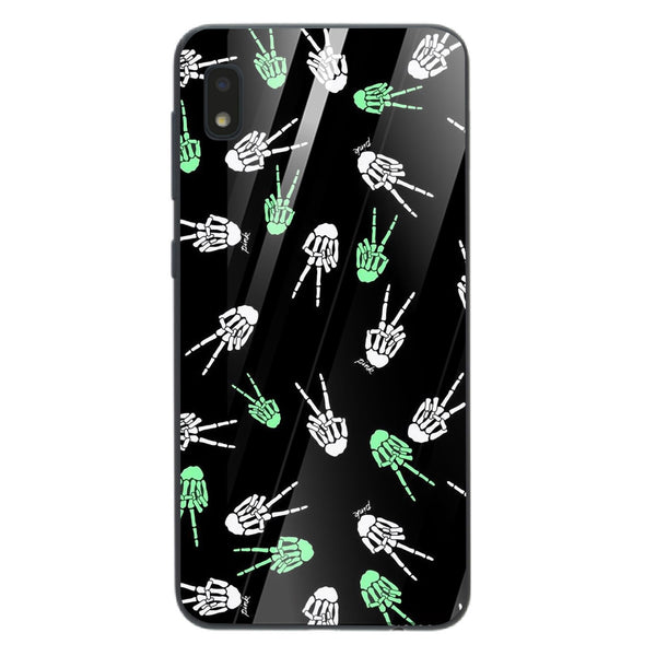 Halloween Skull Tempered Glass Phone Case for Samsung Galaxy A10