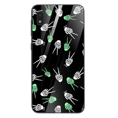 Halloween Skull Tempered Glass Phone Case for Samsung Galaxy A10