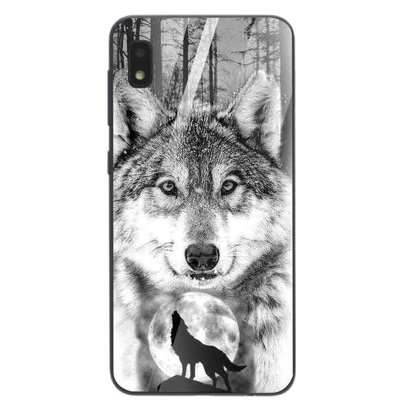 Wolf Eyes Tempered Glass Phone Case for Samsung Galaxy A10