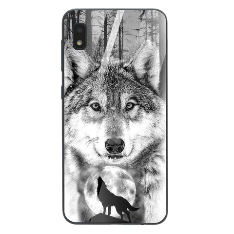 Wolf Eyes Tempered Glass Phone Case for Samsung Galaxy A10