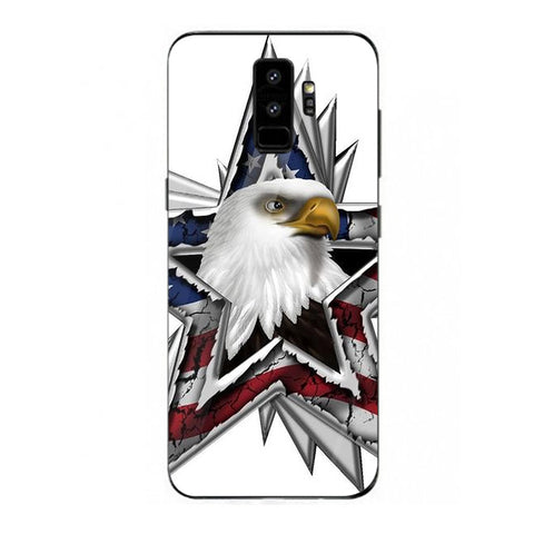 Eagle Tempered Glass Phone Case for Samsung Galaxy S9 Plus