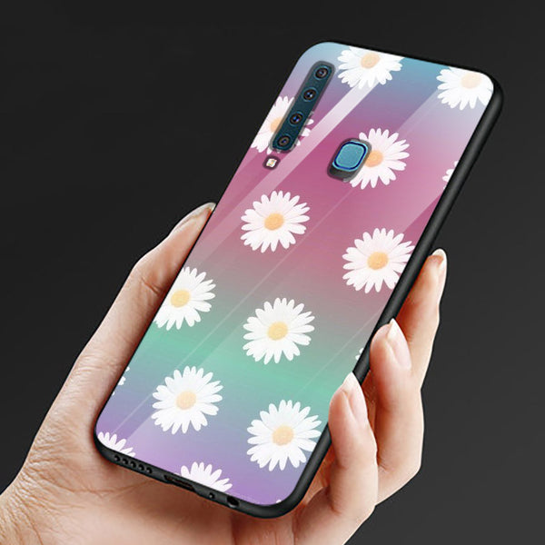 Beautiful Flowers Tempered Glass Phone Case for Samsung Galaxy A9 2018