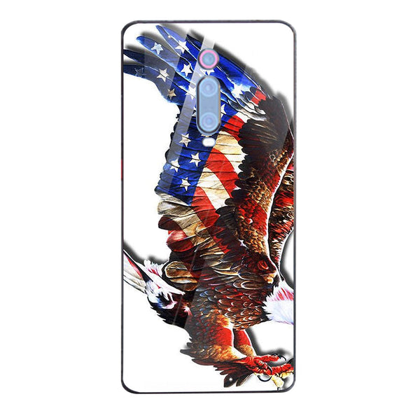 Eagle Tempered Glass Phone Case for Xiaomi Redmi K20