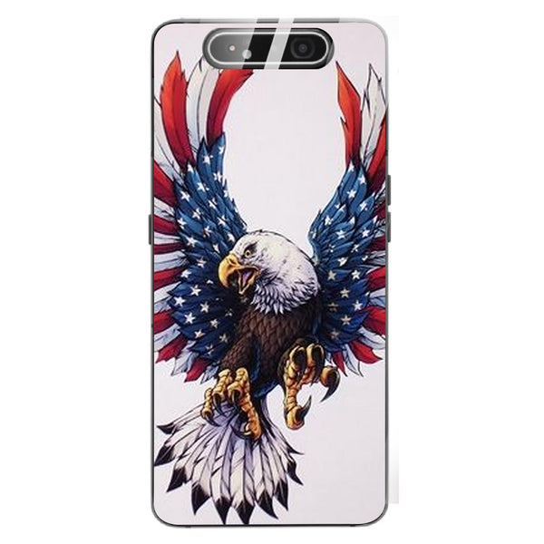 Eagle Tempered Glass Phone Case for Samsung Galaxy A80