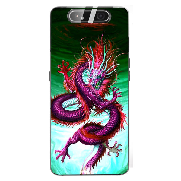 Dragon Tempered Glass Phone Case for Samsung Galaxy A80